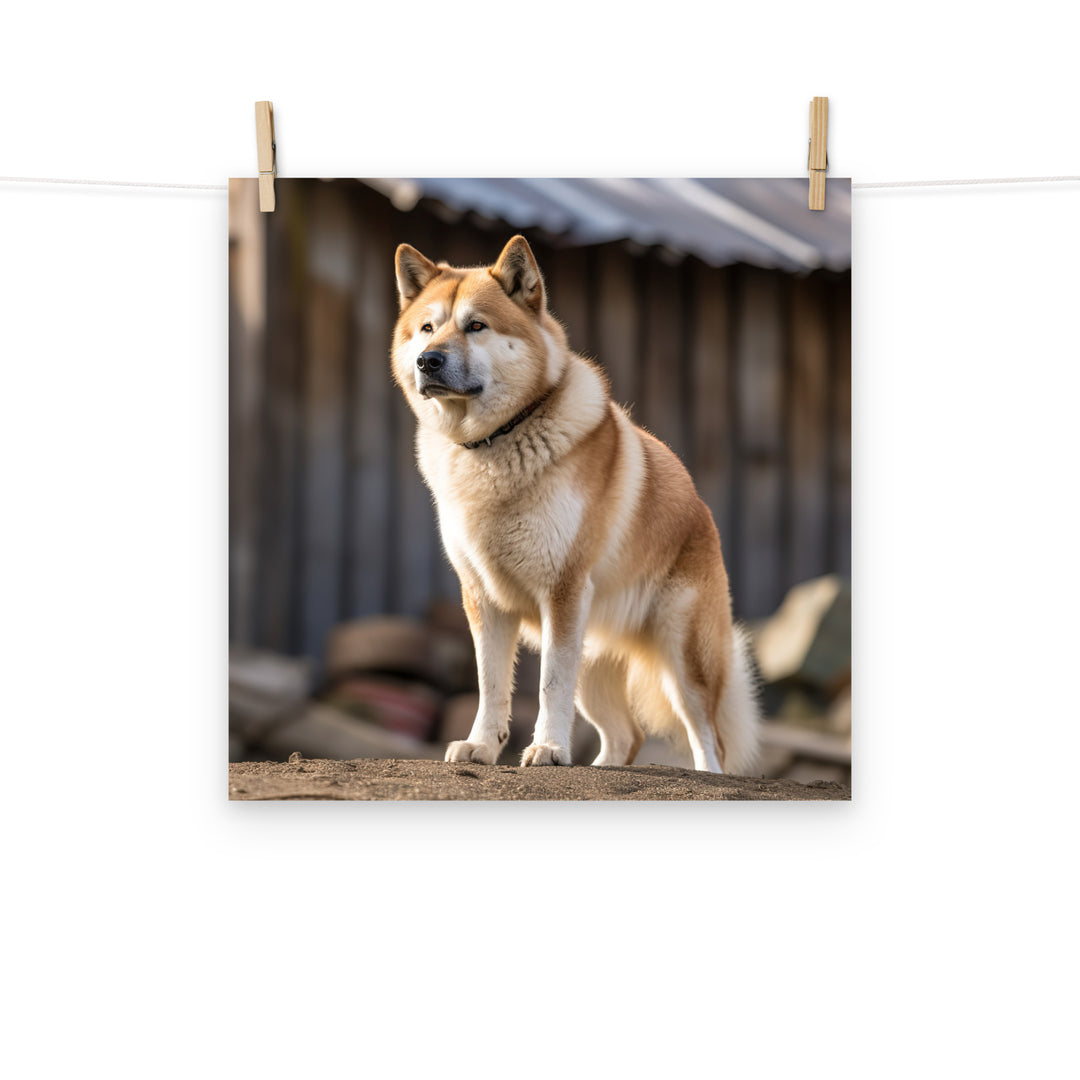 Akita Photo paper poster - PosterfyAI.com