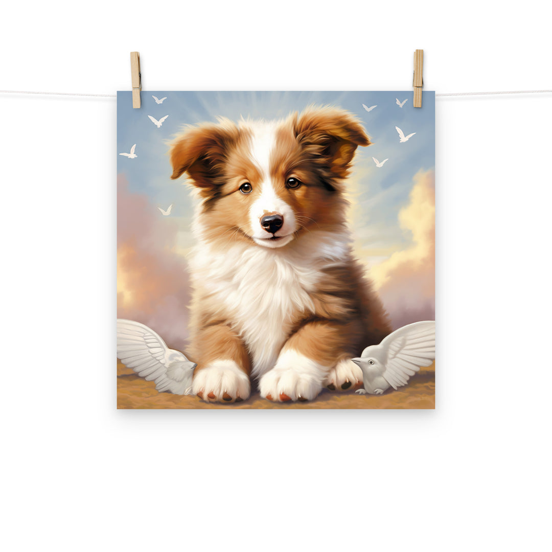 Shetland Sheepdog Photo paper poster - PosterfyAI.com