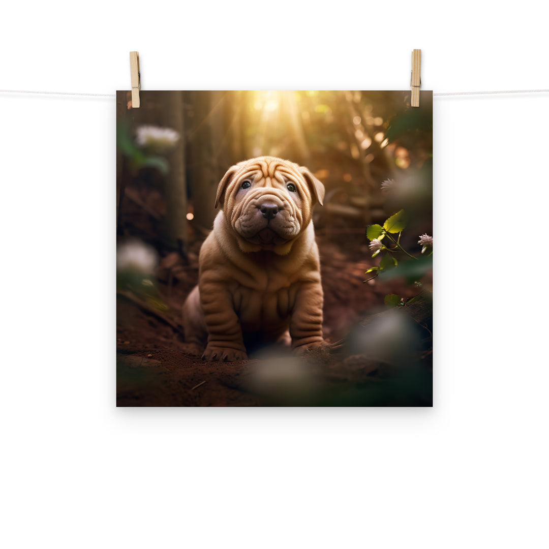 Shar Pei Photo paper poster - PosterfyAI.com