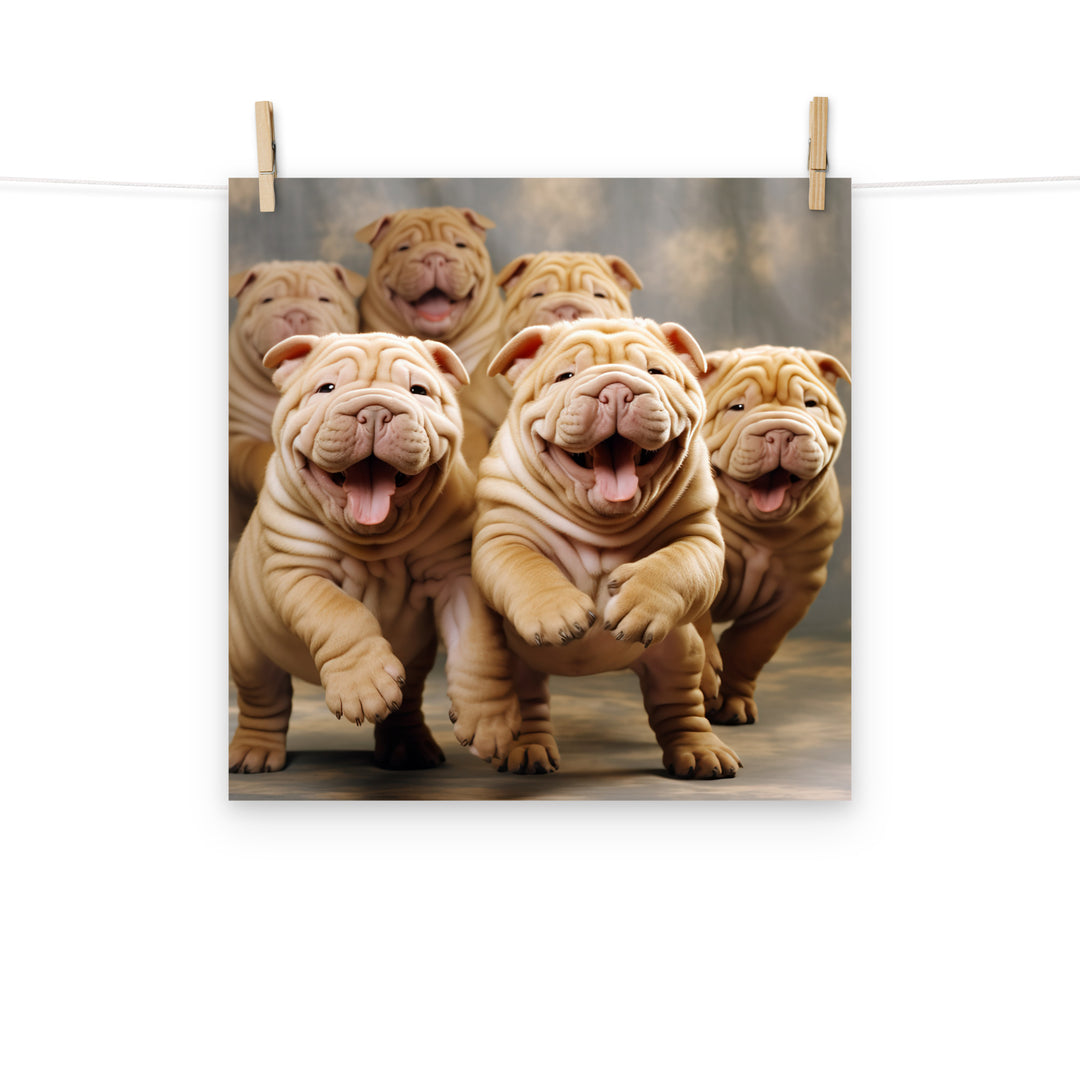 Shar Pei Photo paper poster - PosterfyAI.com