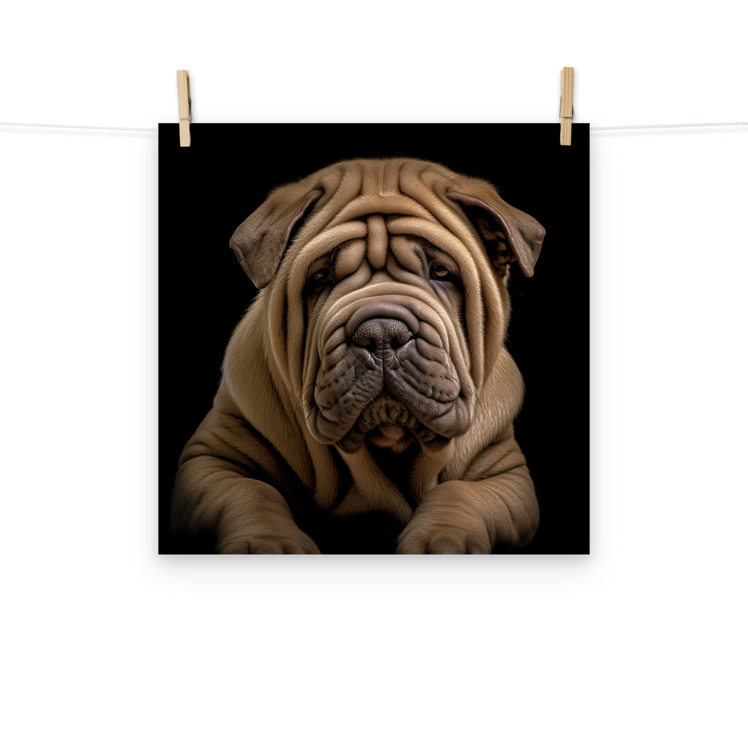 Shar Pei Photo paper poster - PosterfyAI.com