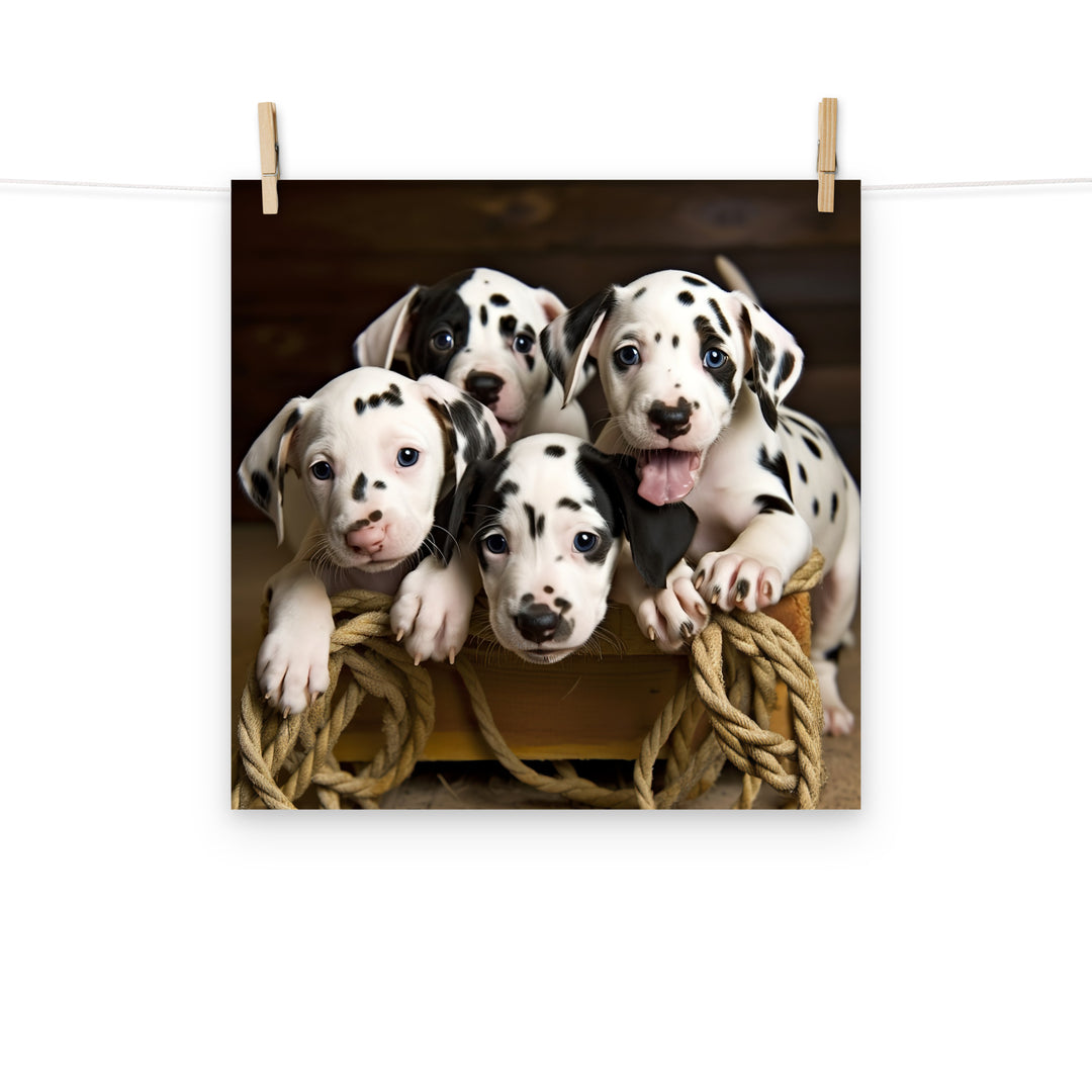 Dalmatian Photo paper poster - PosterfyAI.com