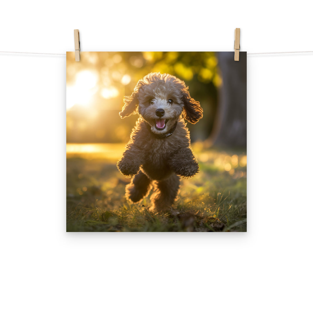 Poodle Photo paper poster - PosterfyAI.com