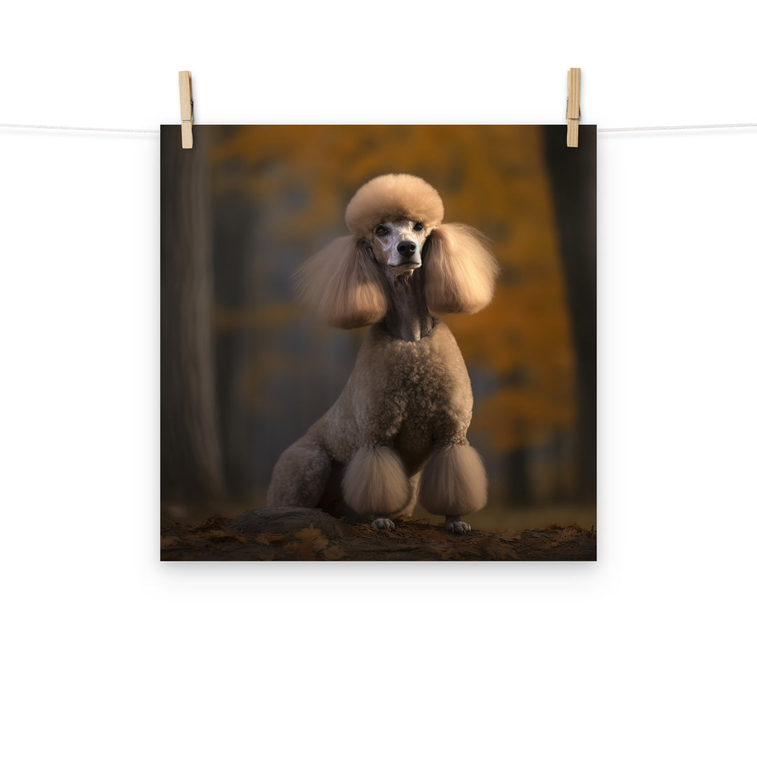 Poodle Photo paper poster - PosterfyAI.com
