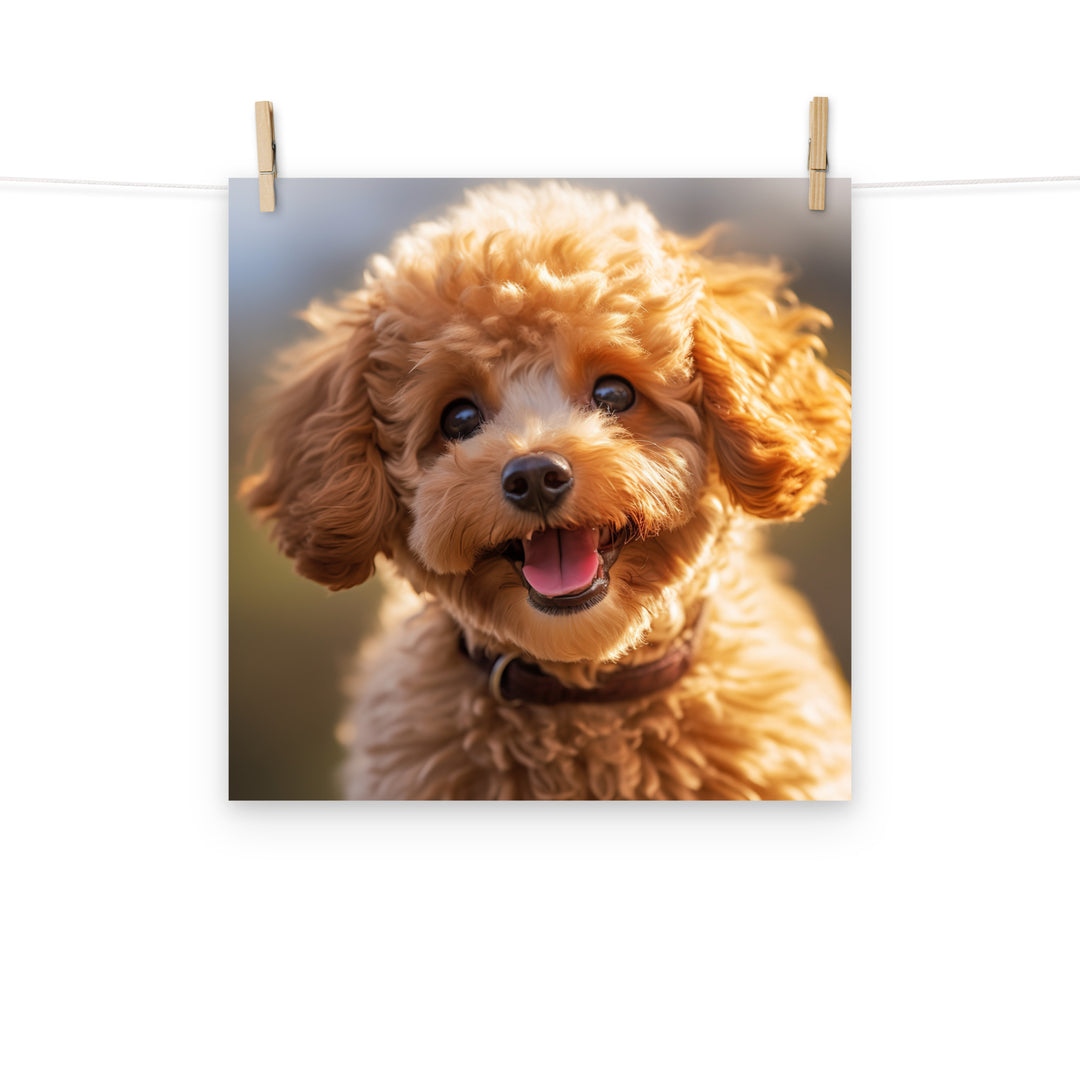 Poodle Photo paper poster - PosterfyAI.com