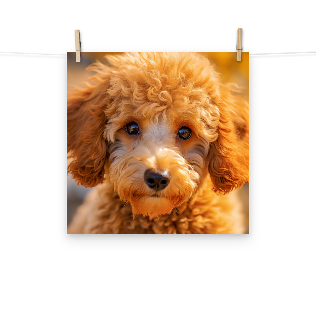 Poodle Photo paper poster - PosterfyAI.com
