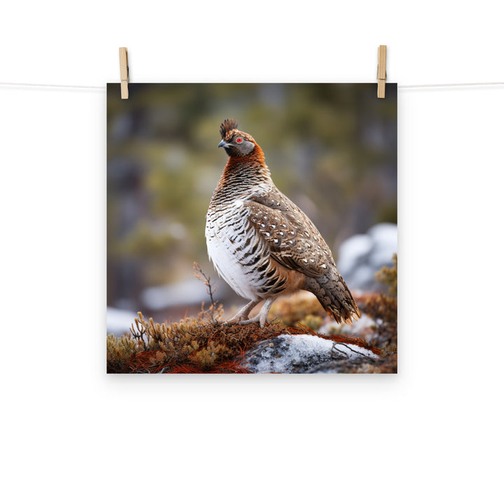Grouse Photo paper poster - PosterfyAI.com