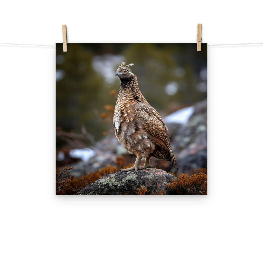 Grouse Photo paper poster - PosterfyAI.com