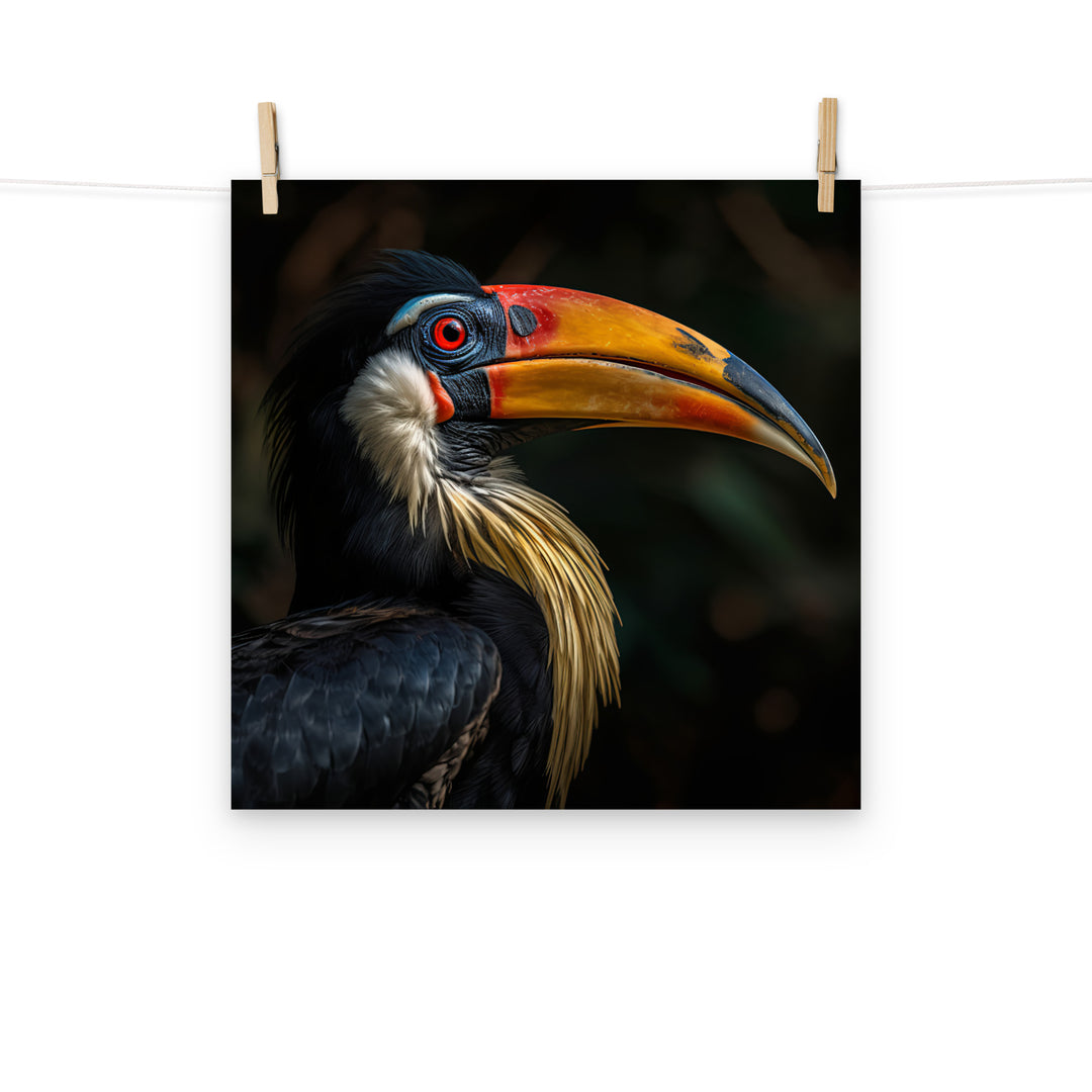 Hornbill Photo paper poster - PosterfyAI.com