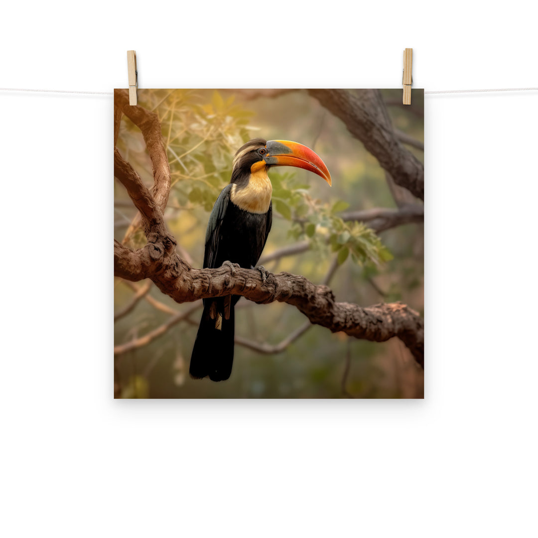 Hornbill Photo paper poster - PosterfyAI.com