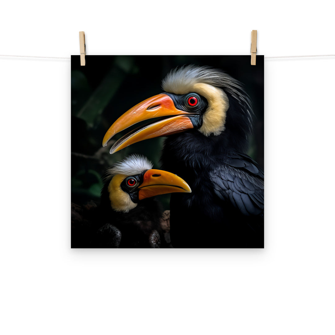 Hornbill Photo paper poster - PosterfyAI.com