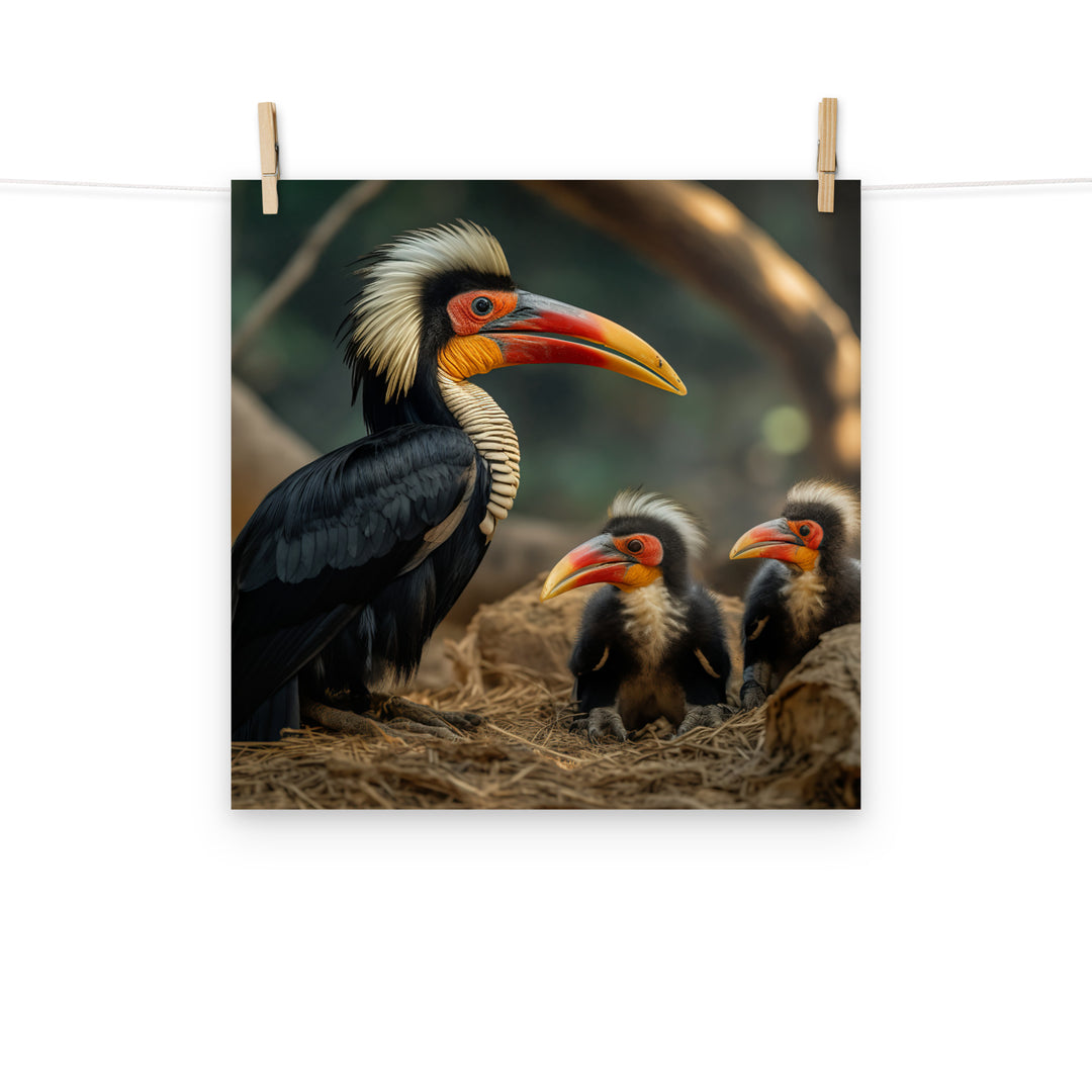 Hornbill Photo paper poster - PosterfyAI.com