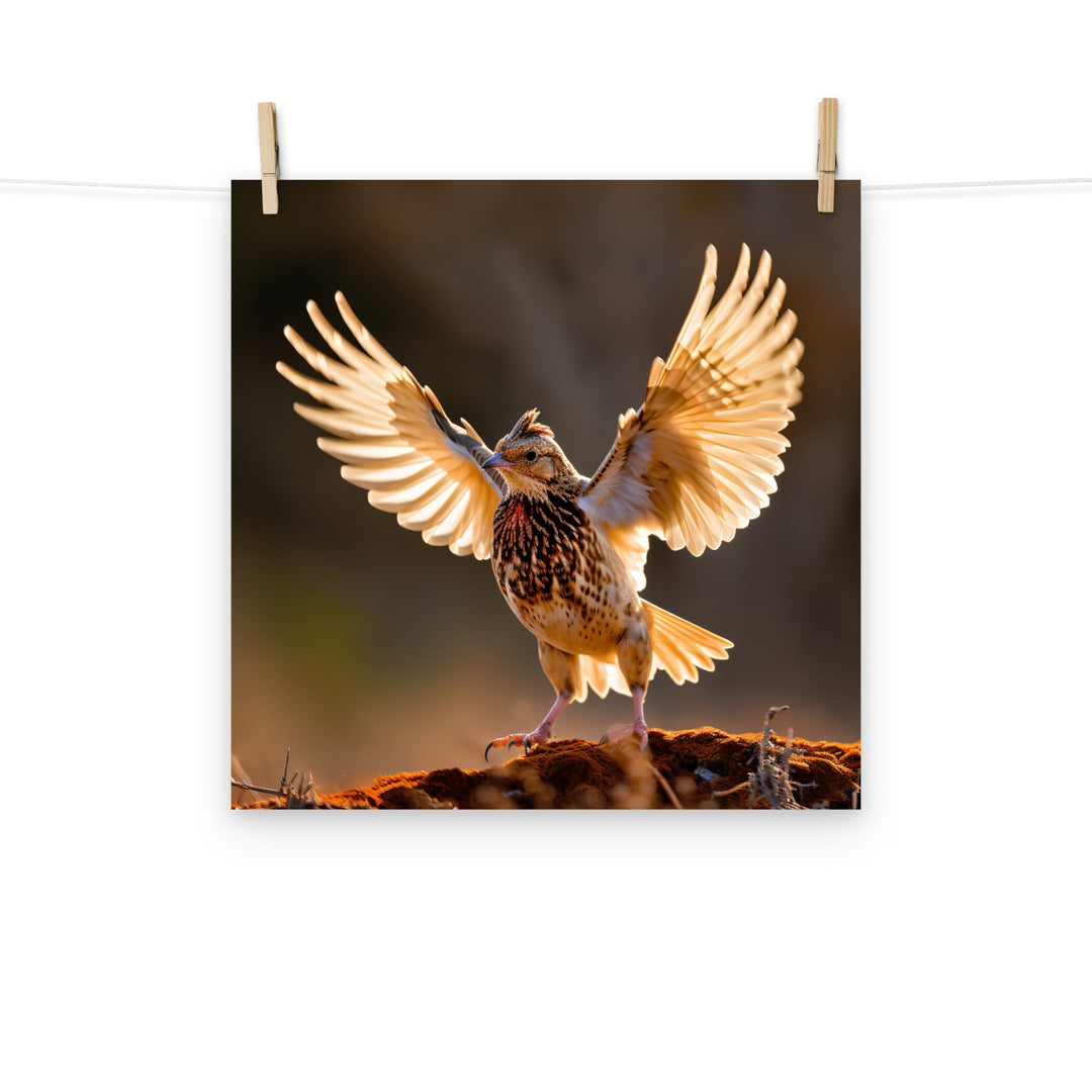 Quail Photo paper poster - PosterfyAI.com