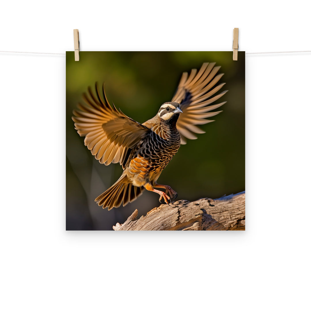 Quail Photo paper poster - PosterfyAI.com