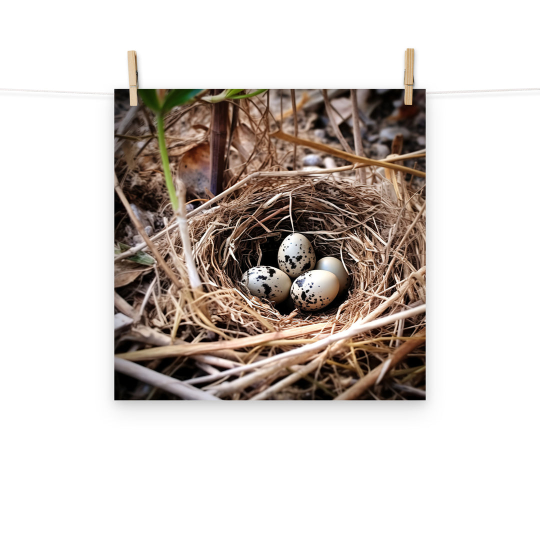 Quail Photo paper poster - PosterfyAI.com