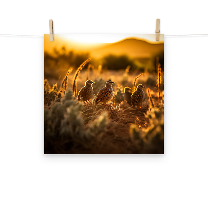 Quail Photo paper poster - PosterfyAI.com