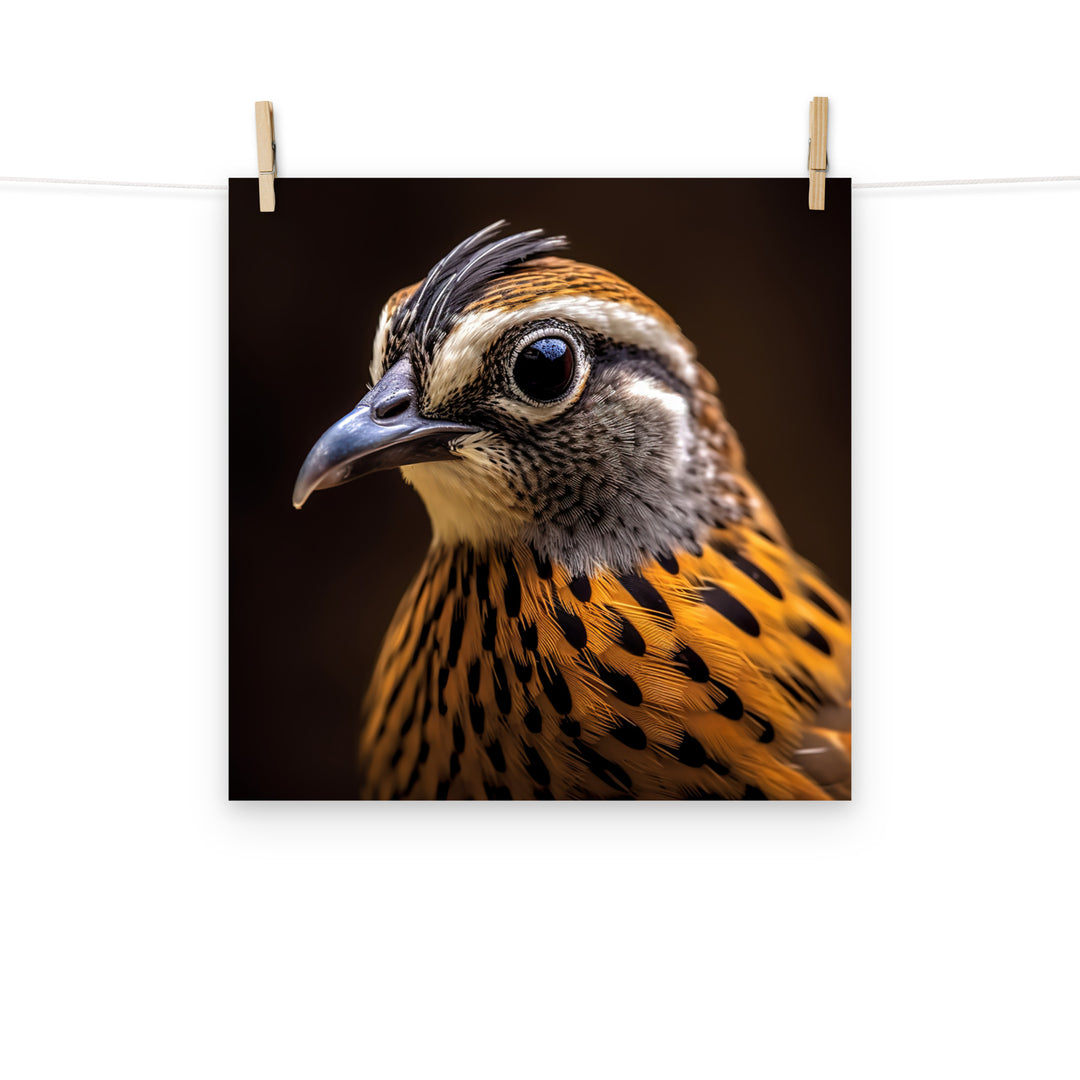 Quail Photo paper poster - PosterfyAI.com