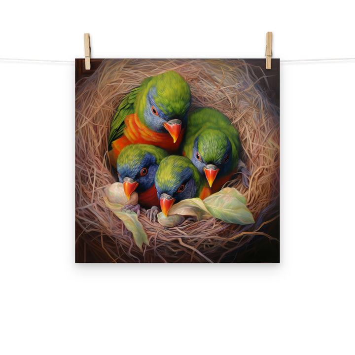 Lorikeet Photo paper poster - PosterfyAI.com