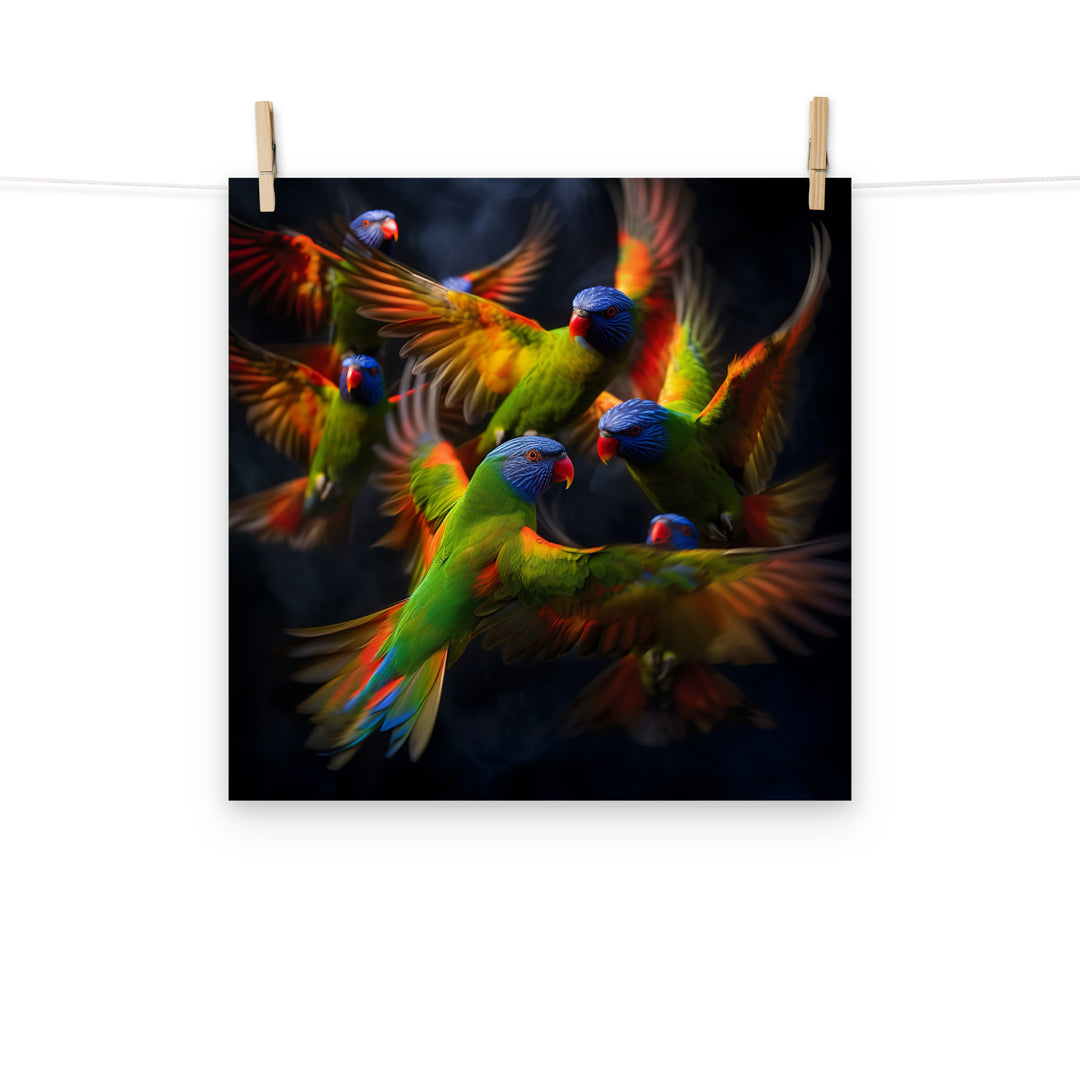 Lorikeet Photo paper poster - PosterfyAI.com