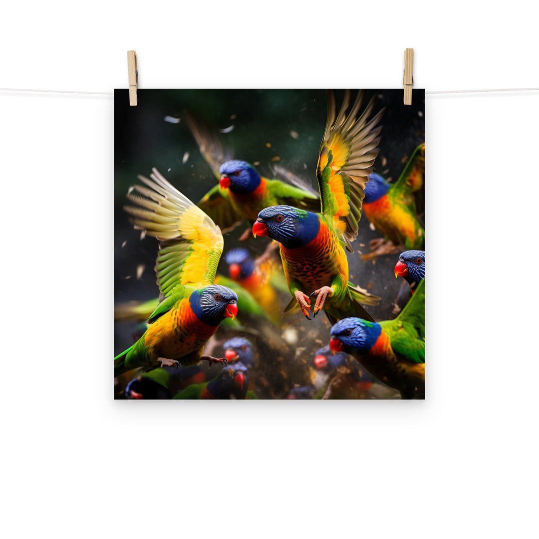 Lorikeet Photo paper poster - PosterfyAI.com