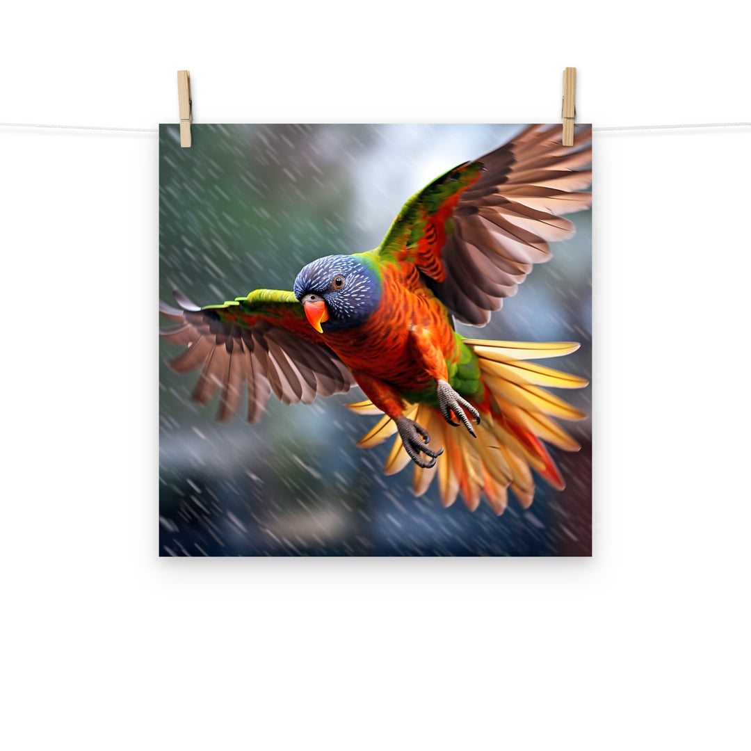 Lorikeet Photo paper poster - PosterfyAI.com