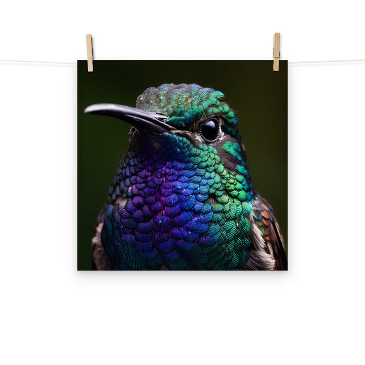 Hummingbird Photo paper poster - PosterfyAI.com