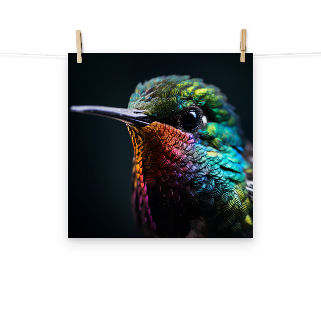 Hummingbird Photo paper poster - PosterfyAI.com