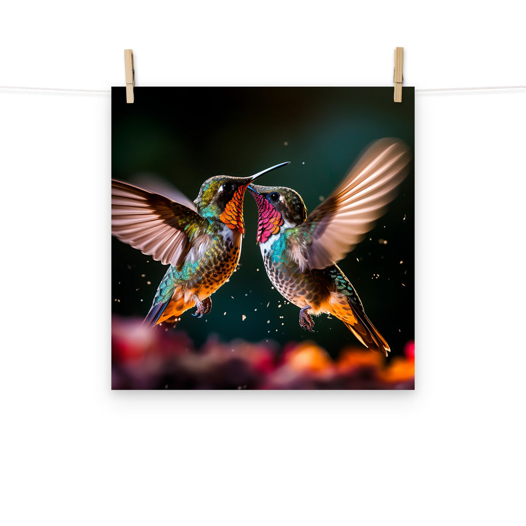 Hummingbird Photo paper poster - PosterfyAI.com