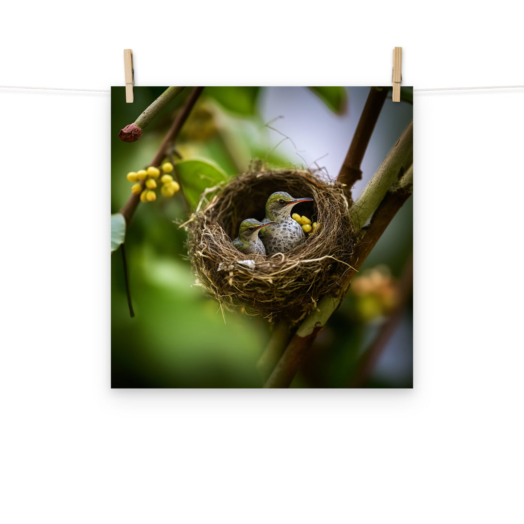 Hummingbird Photo paper poster - PosterfyAI.com