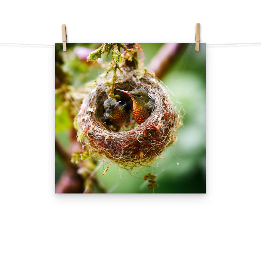 Hummingbird Photo paper poster - PosterfyAI.com