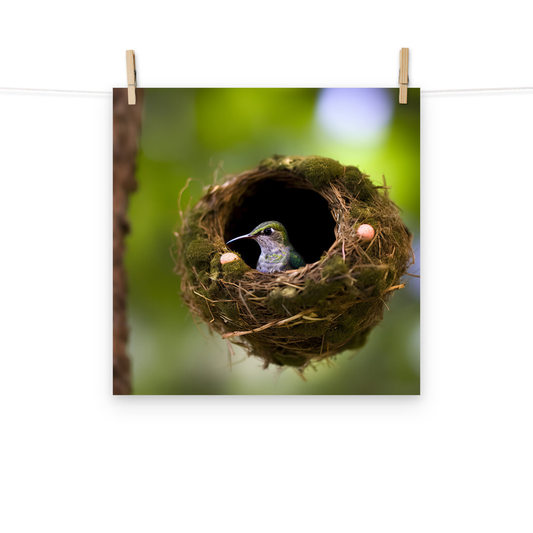 Hummingbird Photo paper poster - PosterfyAI.com