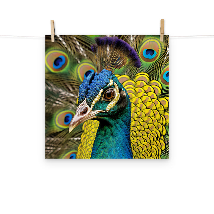 Peacock Photo paper poster - PosterfyAI.com