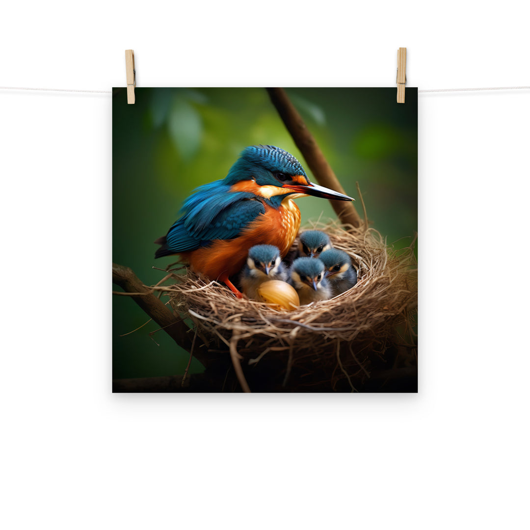 Kingfisher Photo paper poster - PosterfyAI.com