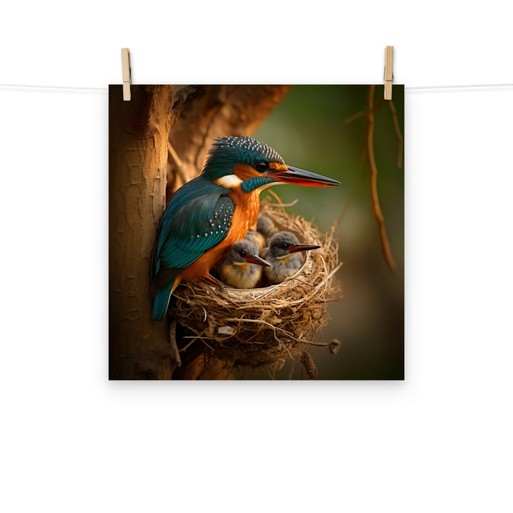 Kingfisher Photo paper poster - PosterfyAI.com