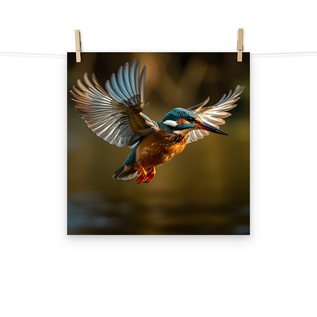 Kingfisher Photo paper poster - PosterfyAI.com