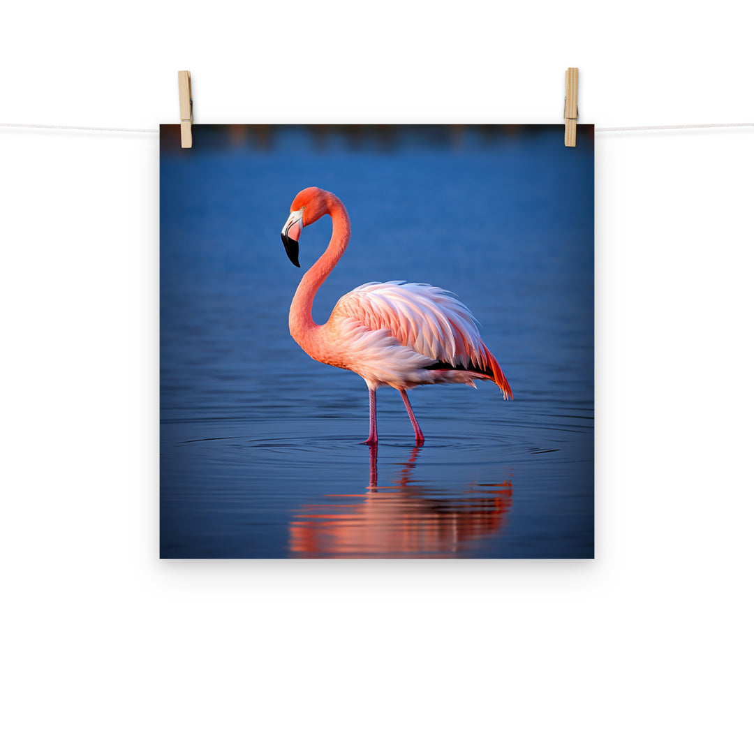 Flamingo Photo paper poster - PosterfyAI.com