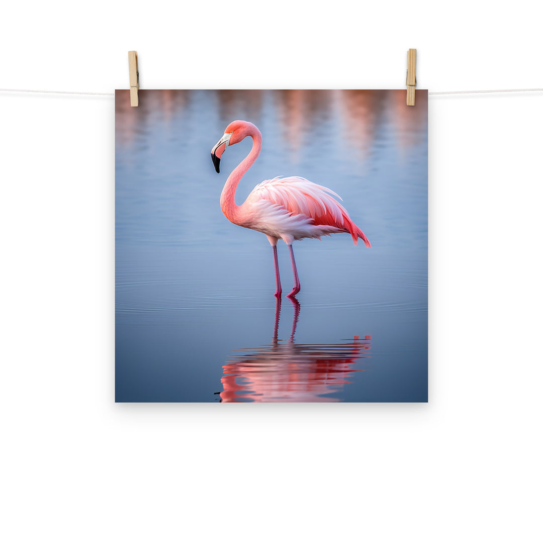 Flamingo Photo paper poster - PosterfyAI.com