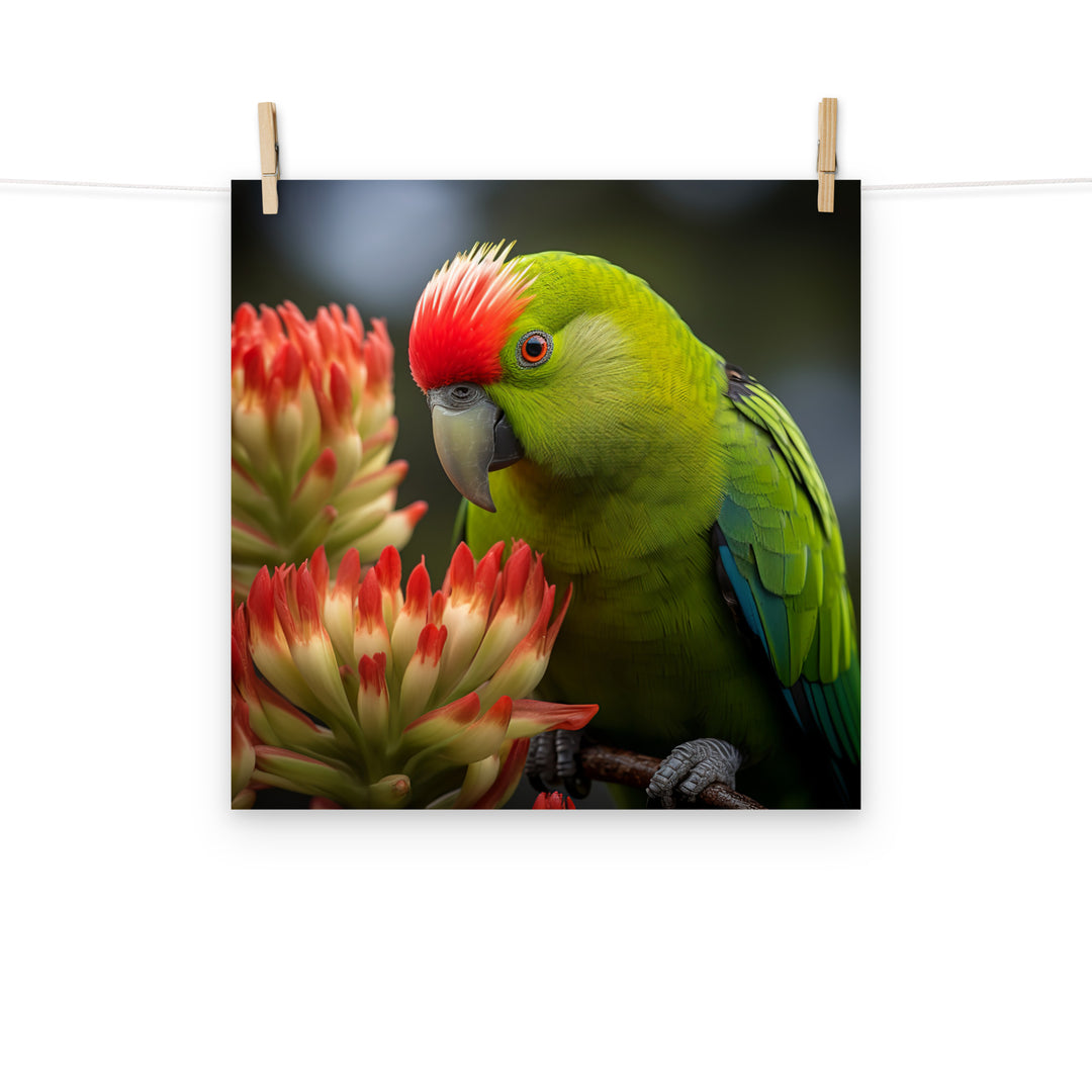 Kakariki Photo paper poster - PosterfyAI.com