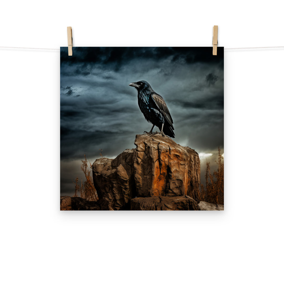 Raven Photo paper poster - PosterfyAI.com
