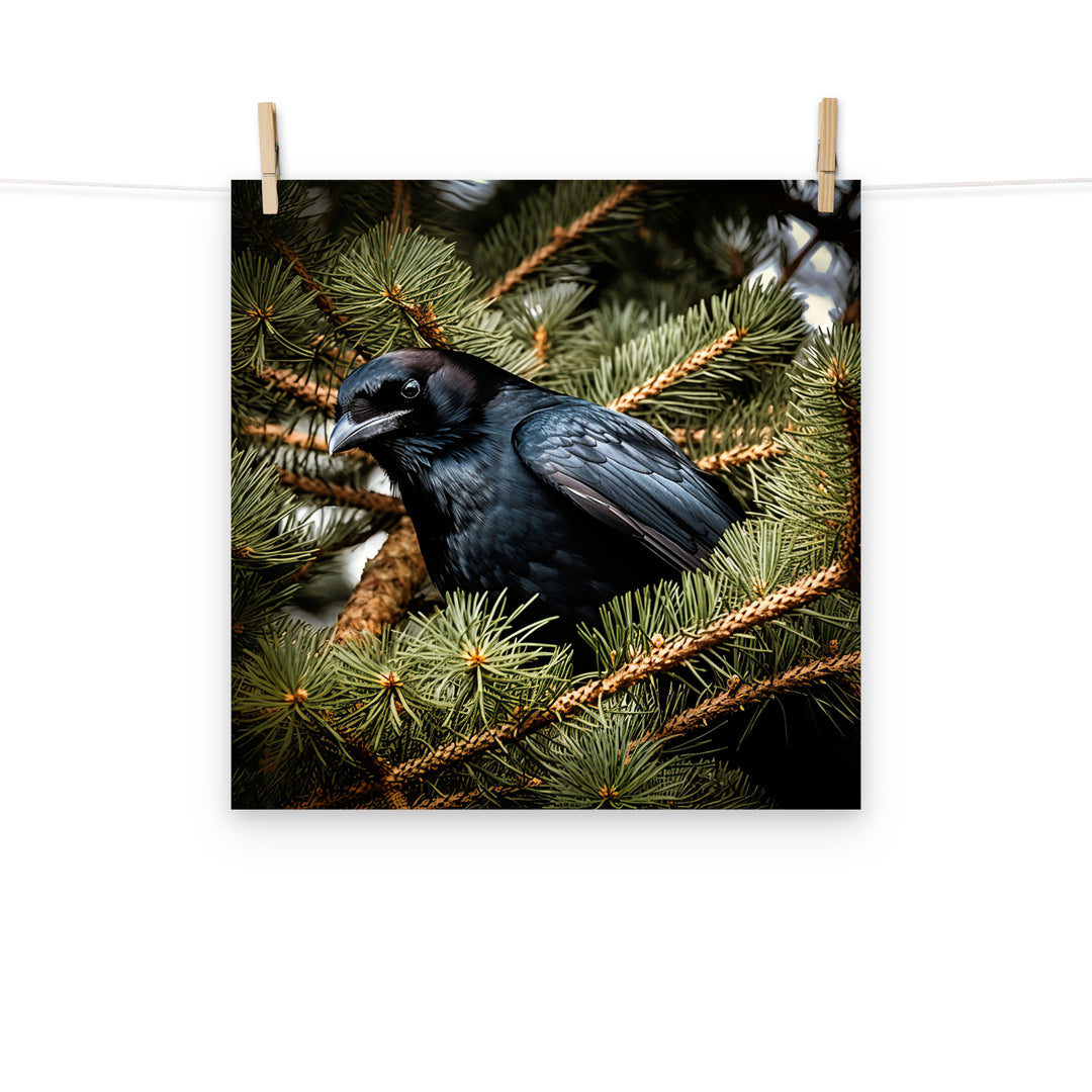 Raven Photo paper poster - PosterfyAI.com