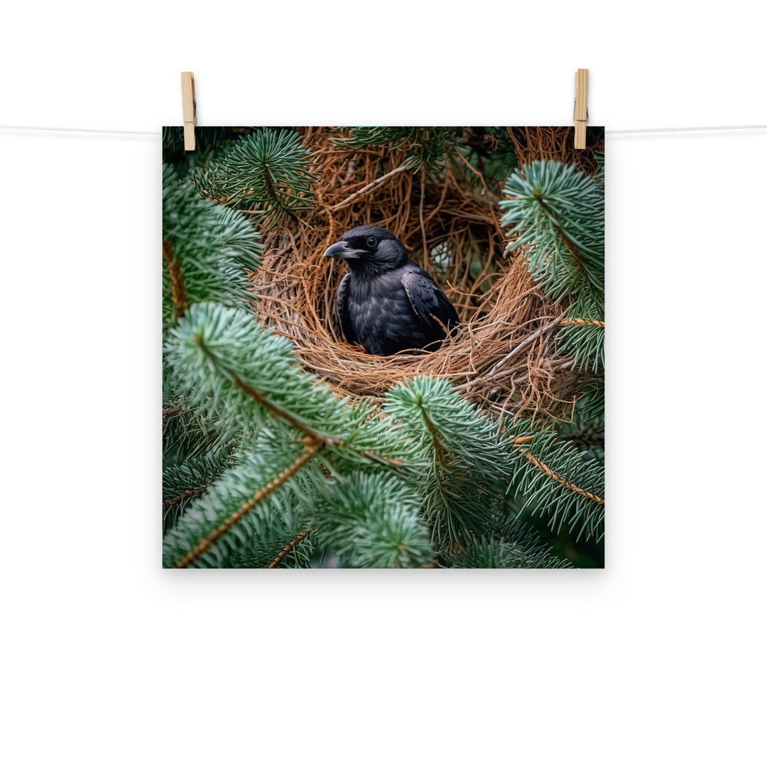 Raven Photo paper poster - PosterfyAI.com