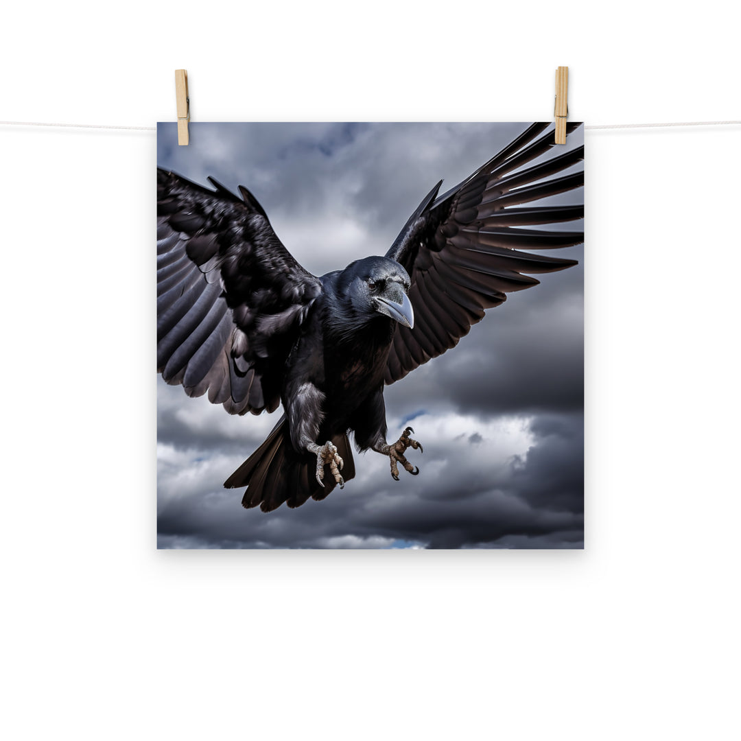 Raven Photo paper poster - PosterfyAI.com