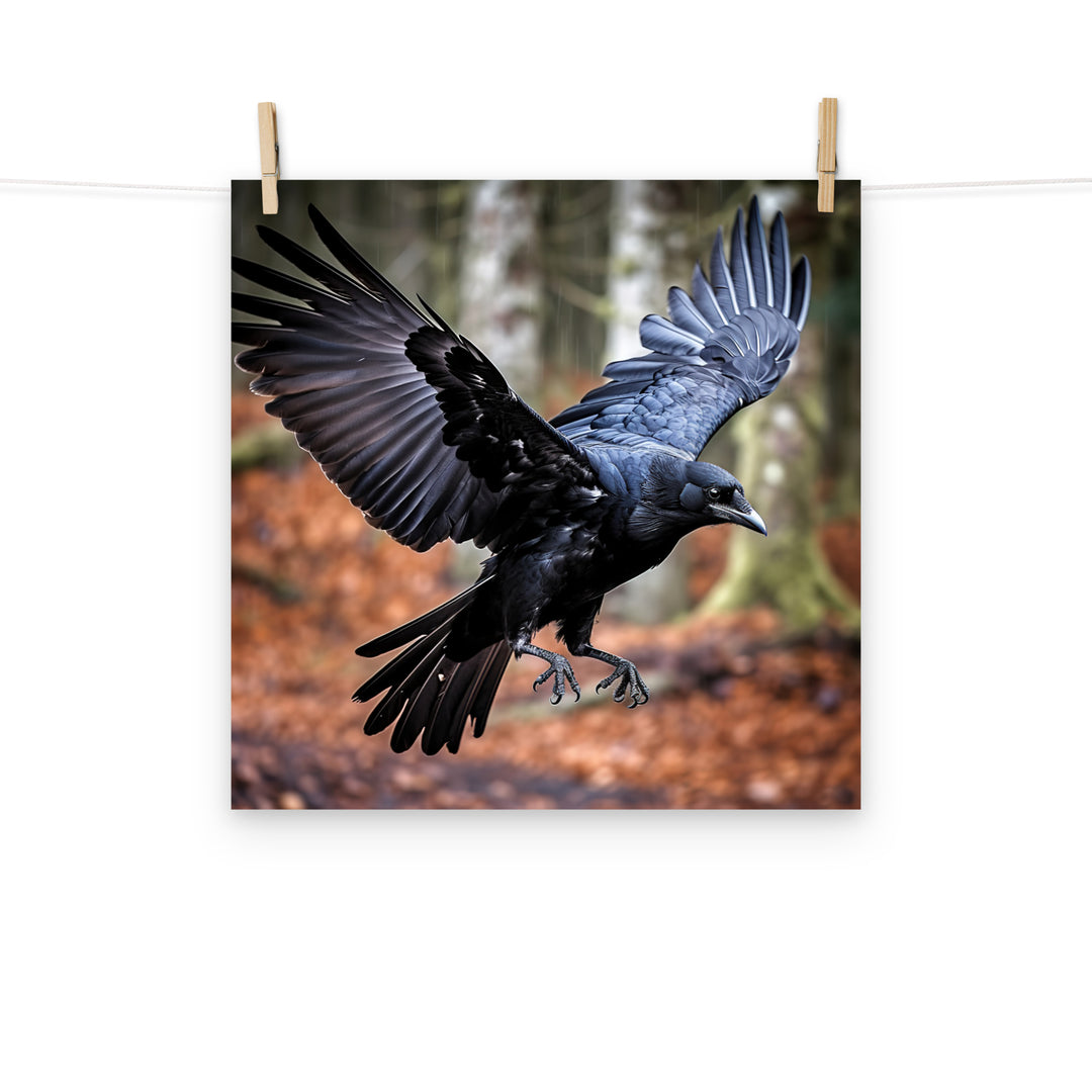 Raven Photo paper poster - PosterfyAI.com