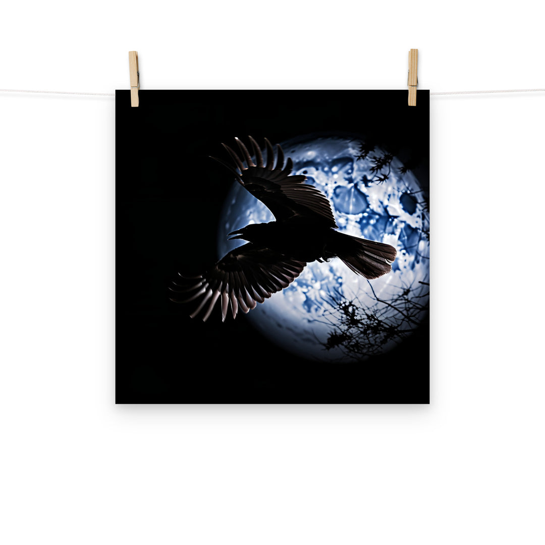 Raven Photo paper poster - PosterfyAI.com