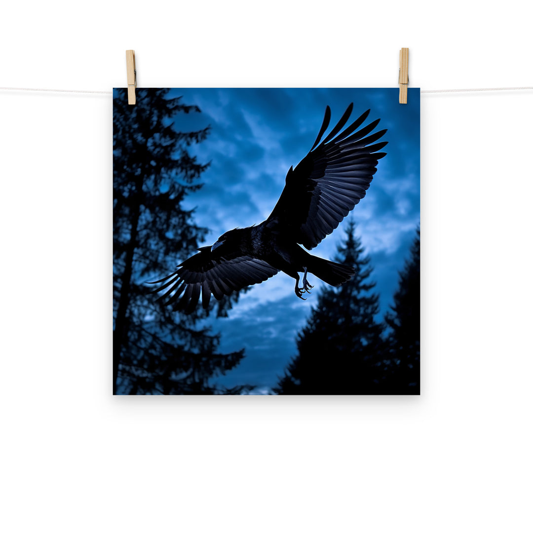 Raven Photo paper poster - PosterfyAI.com
