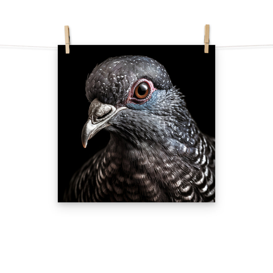 Pigeon Photo paper poster - PosterfyAI.com