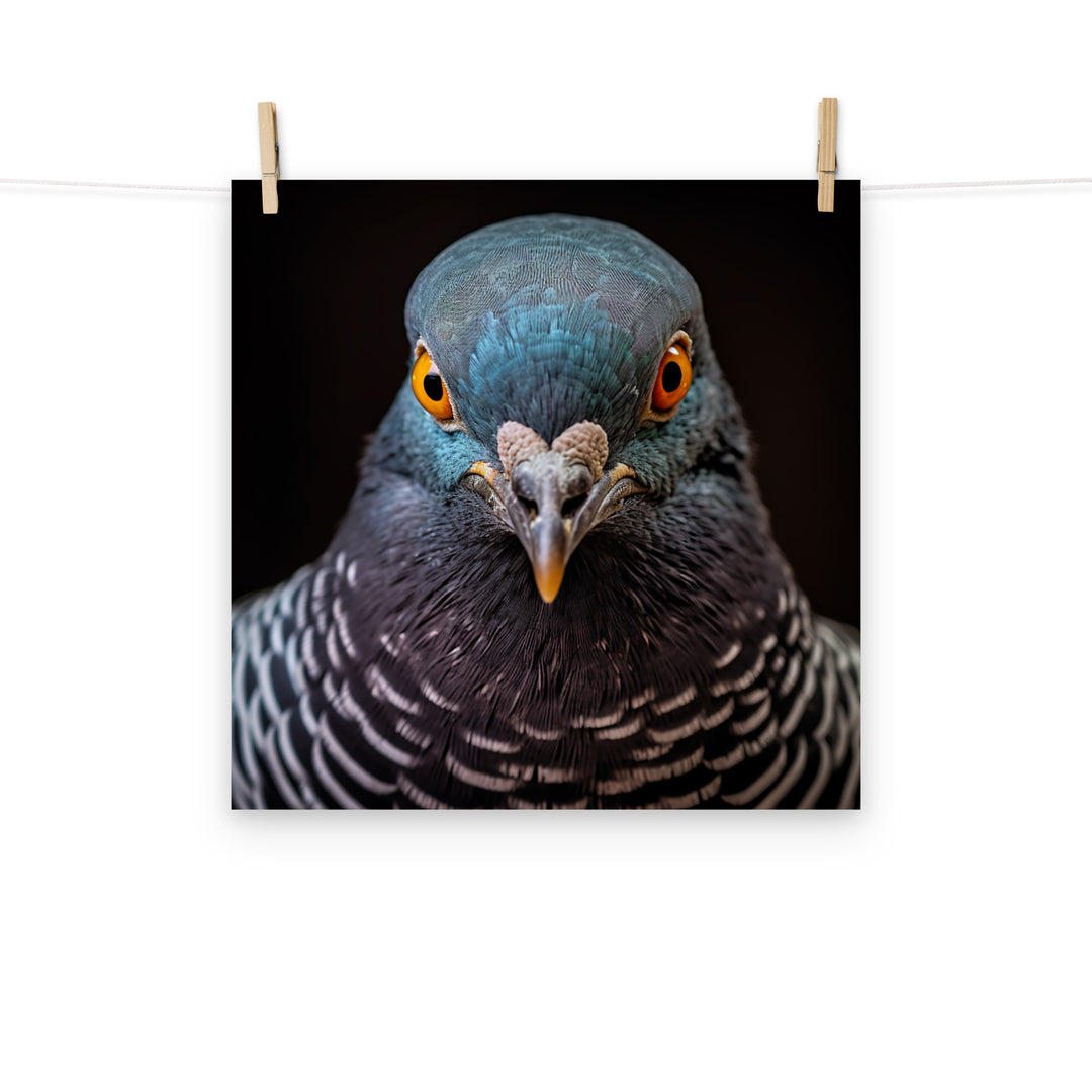 Pigeon Photo paper poster - PosterfyAI.com