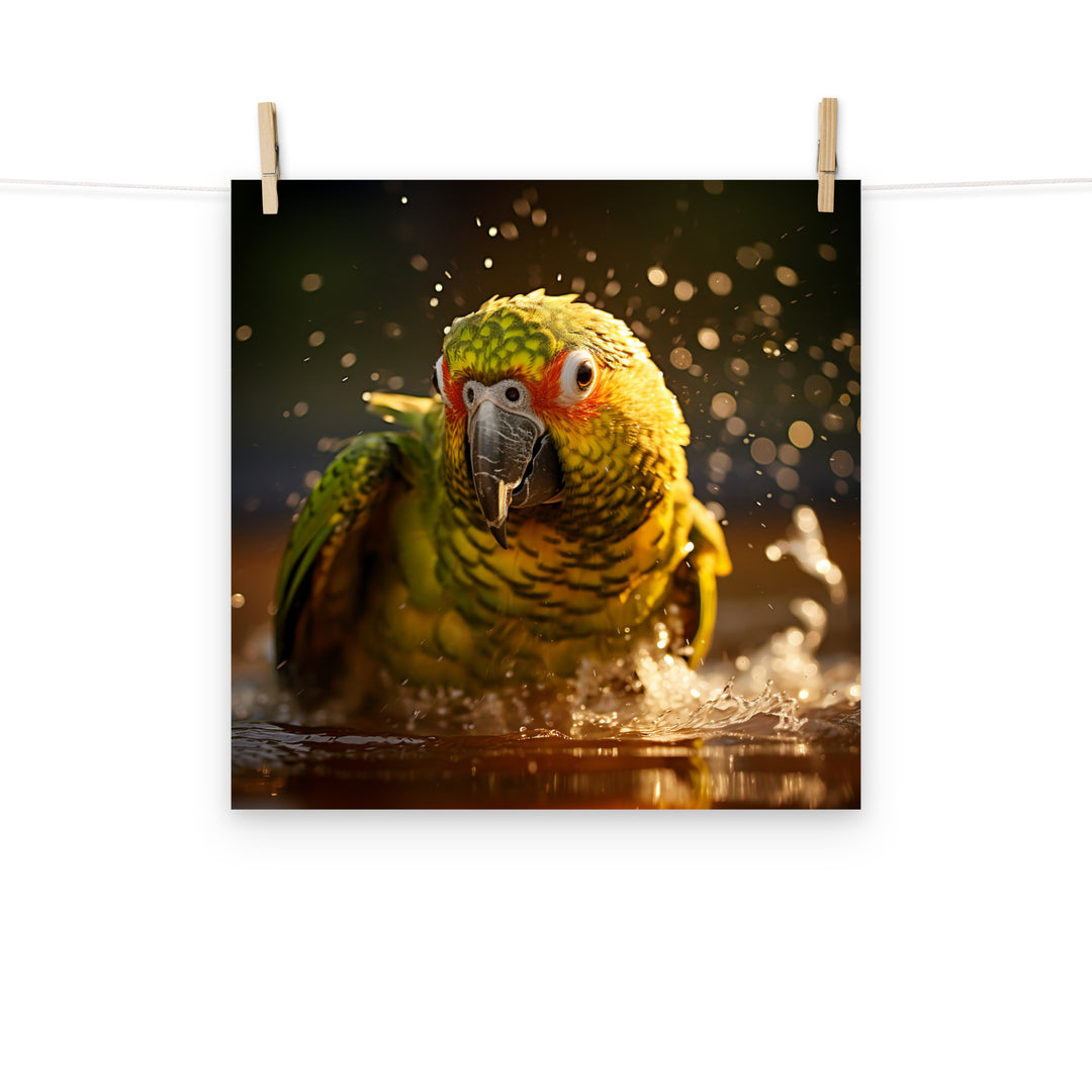 Parrot Photo paper poster - PosterfyAI.com
