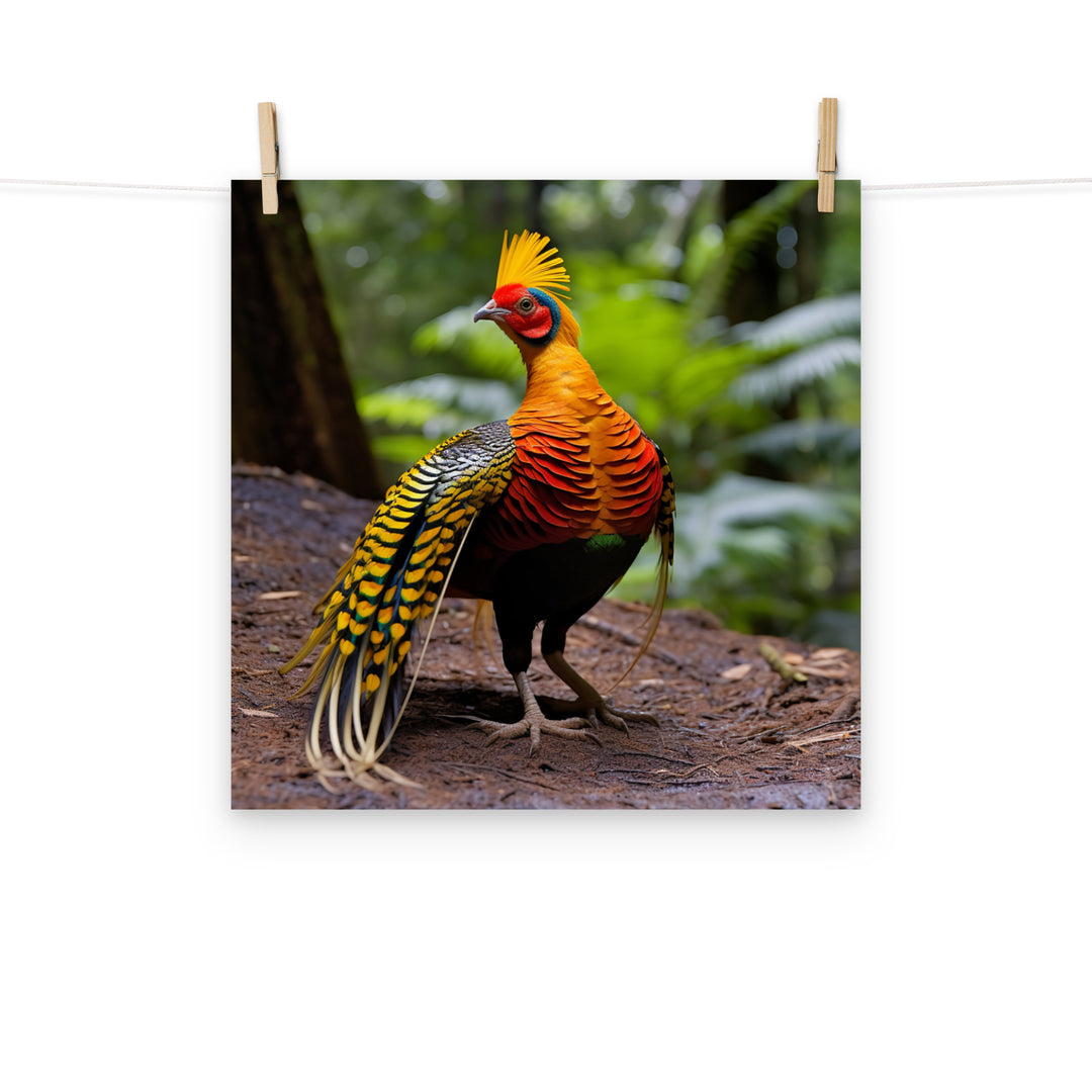 Pheasant Photo paper poster - PosterfyAI.com