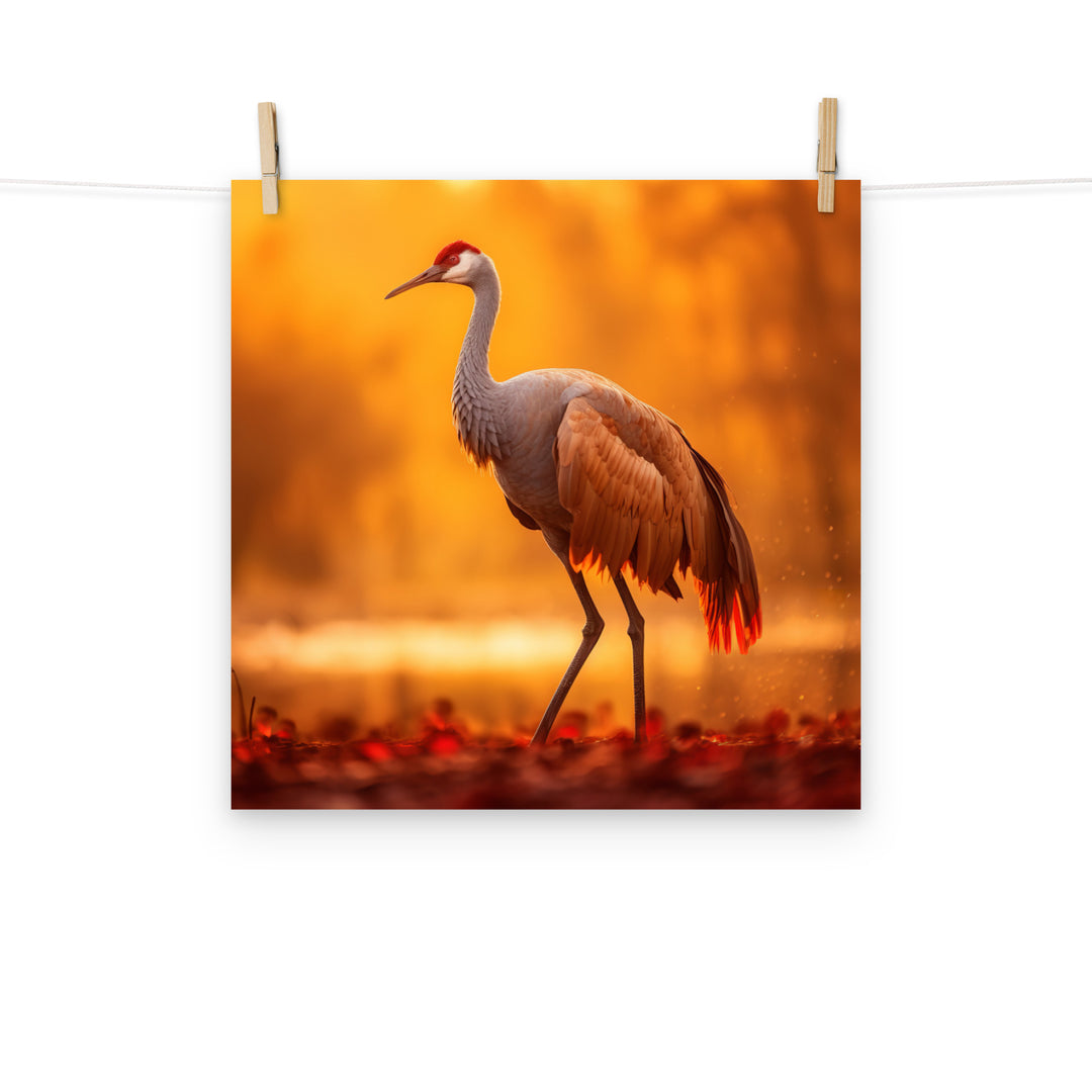 Crane Photo paper poster - PosterfyAI.com